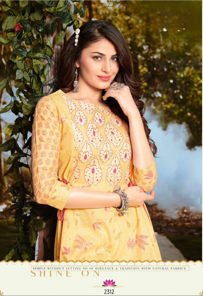 Viscose Lurex Block Print Midi Dress with Katha Work – Women’s Plus Size Casual Wear (XXL, 3XL)