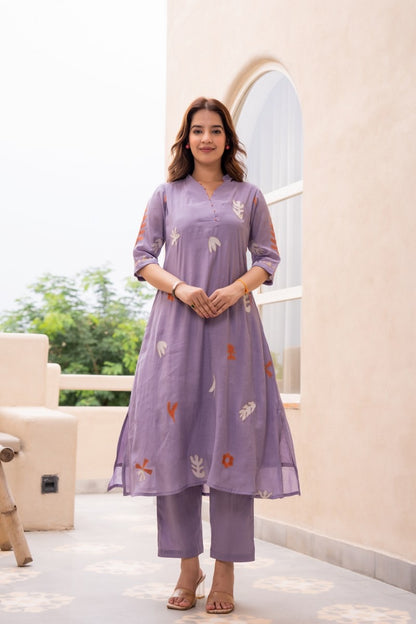 Pure Cotton Printed Kurta Pant Set – Comfortable Daily and Casual Wear for Women