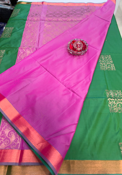Soft Silk Sarees with Zari Work and Contrast Borders for Women – Festive and Traditional Wear
