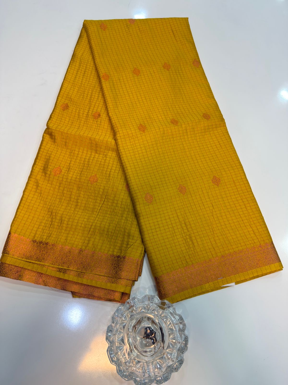Mangalagiri Semi Pattu Saree with Blouse Piece for Women