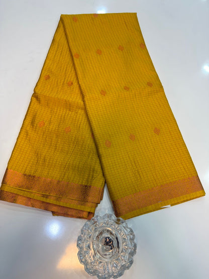 Mangalagiri Semi Pattu Saree with Blouse Piece for Women