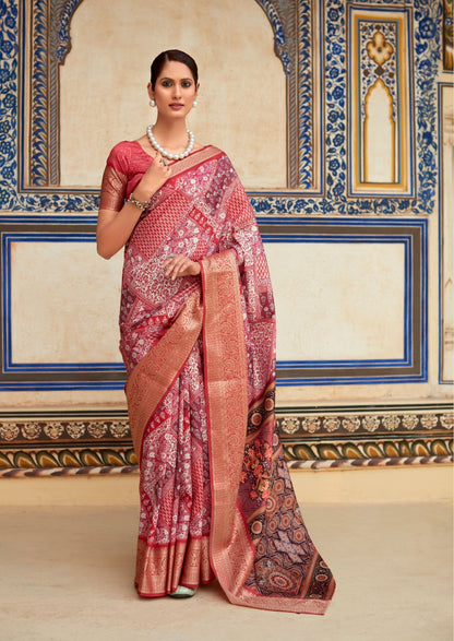 Dola Viscose Silk Saree with Exquisite Printed Design – Elegant Festive Wear for Women