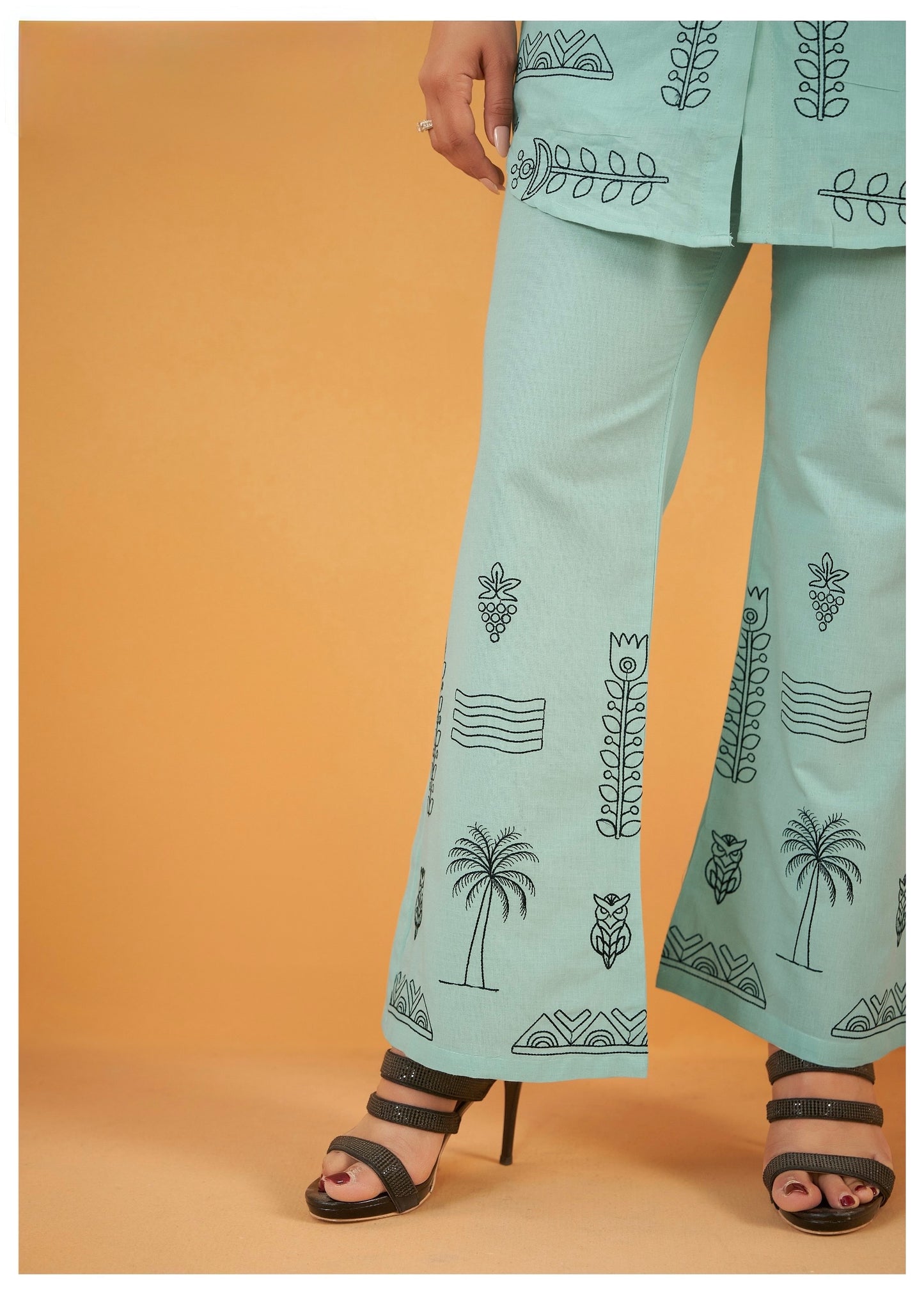 Women's Cotton Co-ord Set with Elegant Work