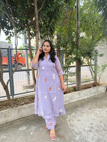 Pure Cotton Printed Kurta Pant Set – Comfortable Daily and Casual Wear for Women