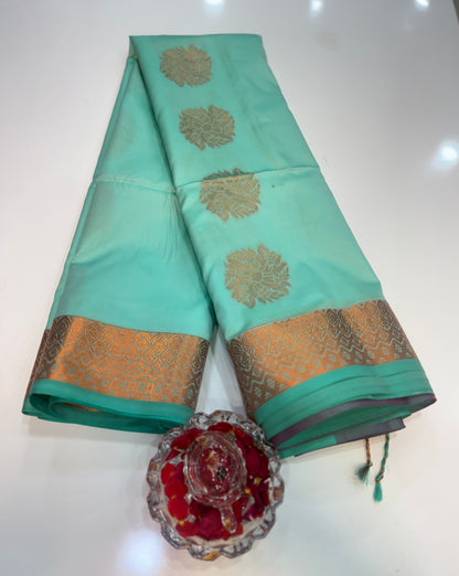 Soft Silk Sarees with Zari Work and Contrast Borders for Women – Festive and Traditional Wear