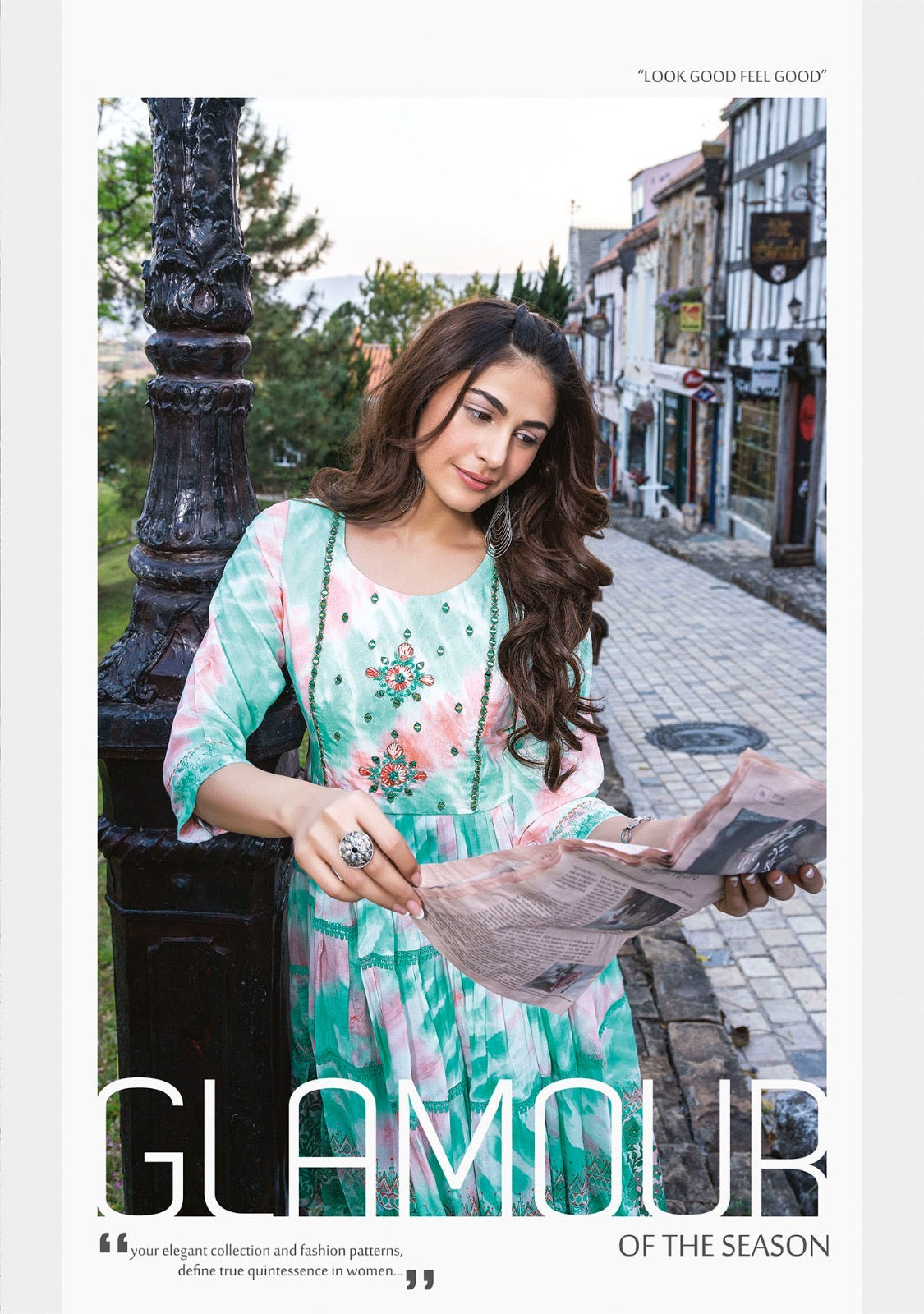 Pure Muslin Tie-Dye Handwork Frock Dress – Women’s Designer Summer Wear (XL, XXL)