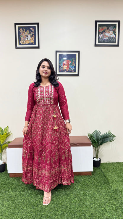 Diwali Night Anarkali Gown- Liva approved