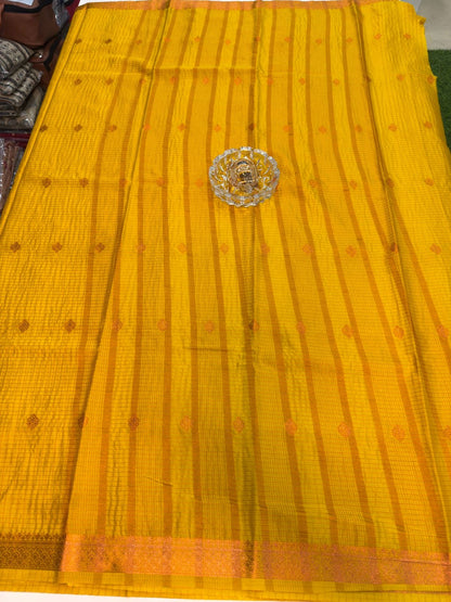 Mangalagiri Semi Pattu Saree with Blouse Piece for Women