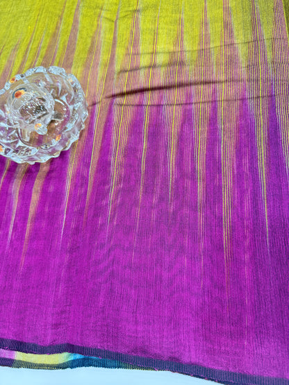 Ikat Kotki Cotton Silk Saree for Women with Matching Blouse Piece – Handwoven Traditional Design