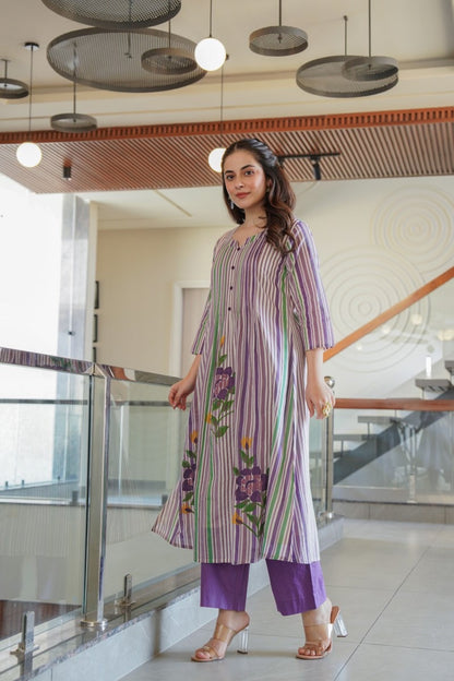 Mul Cotton Kurta Pant Set for Women – Soft & Breathable Daily Wear