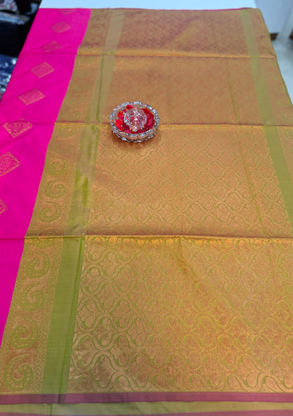 Soft Silk Sarees with Zari Work and Contrast Borders for Women – Festive and Traditional Wear