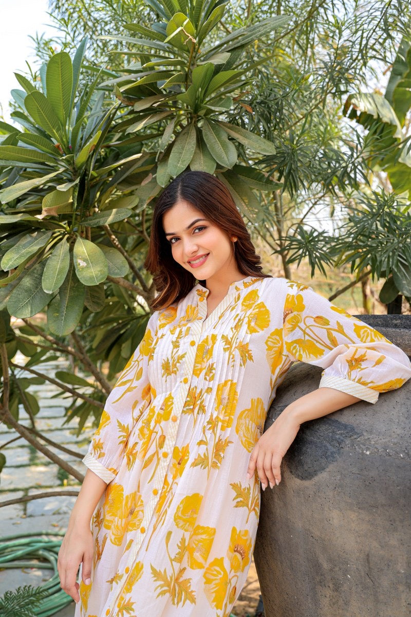 Mul Cotton Kurta Pant Set for Women with Soft Lining – Breathable Daily Ethnic Wear