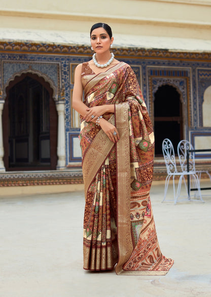 Dola Viscose Silk Saree with Exquisite Printed Design – Elegant Festive Wear for Women