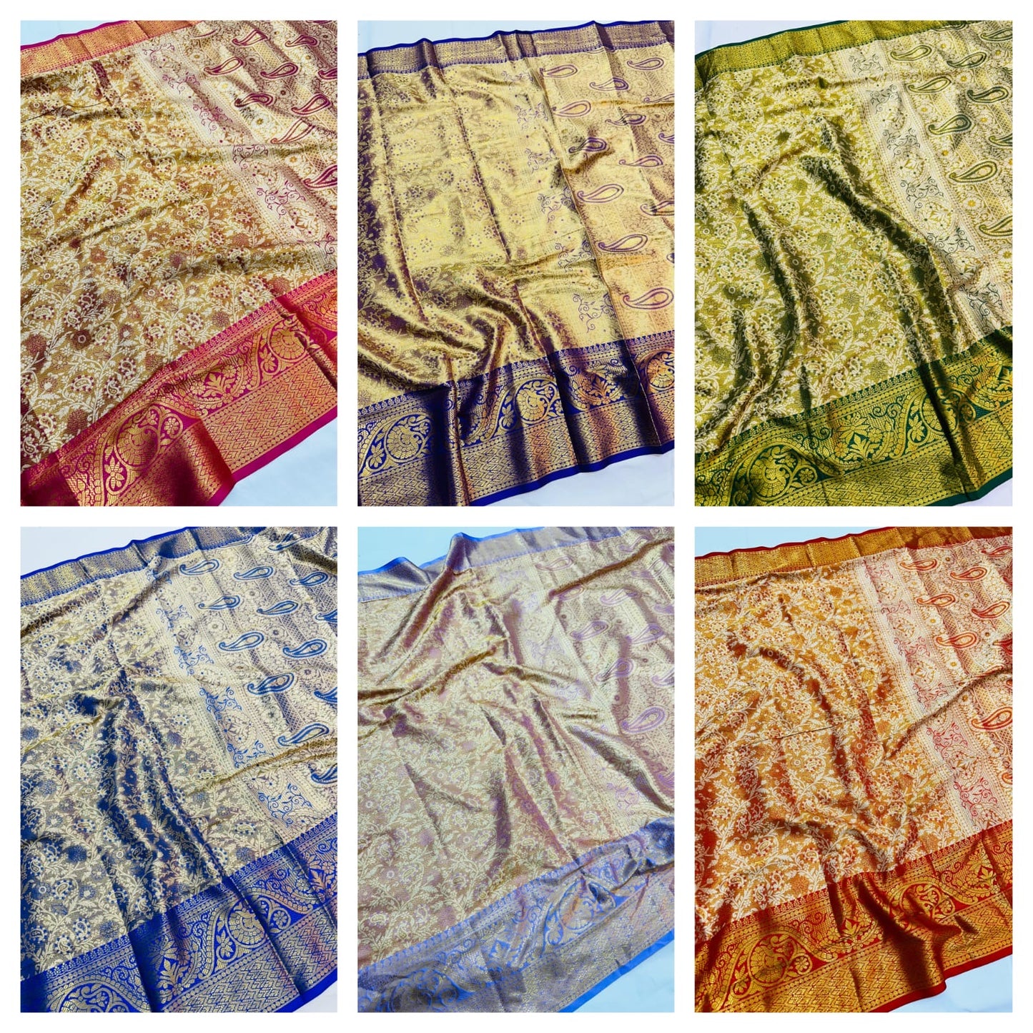 Kanjivaram Silk Saree with Mina Weaving, Nylon Zari Border, Rich Pallu and Blouse Piece