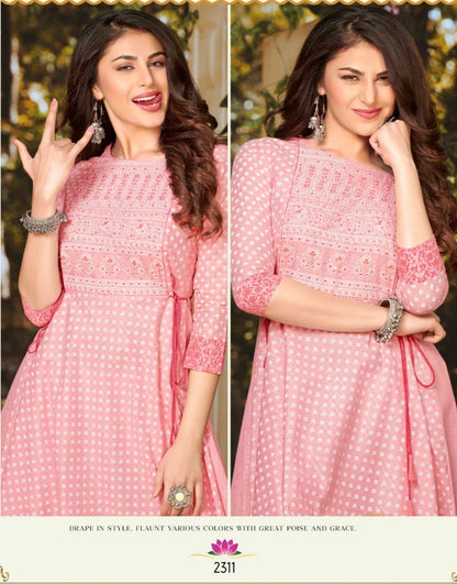 Viscose Lurex Block Print Midi Dress with Katha Work – Women’s Plus Size Casual Wear (XXL, 3XL)