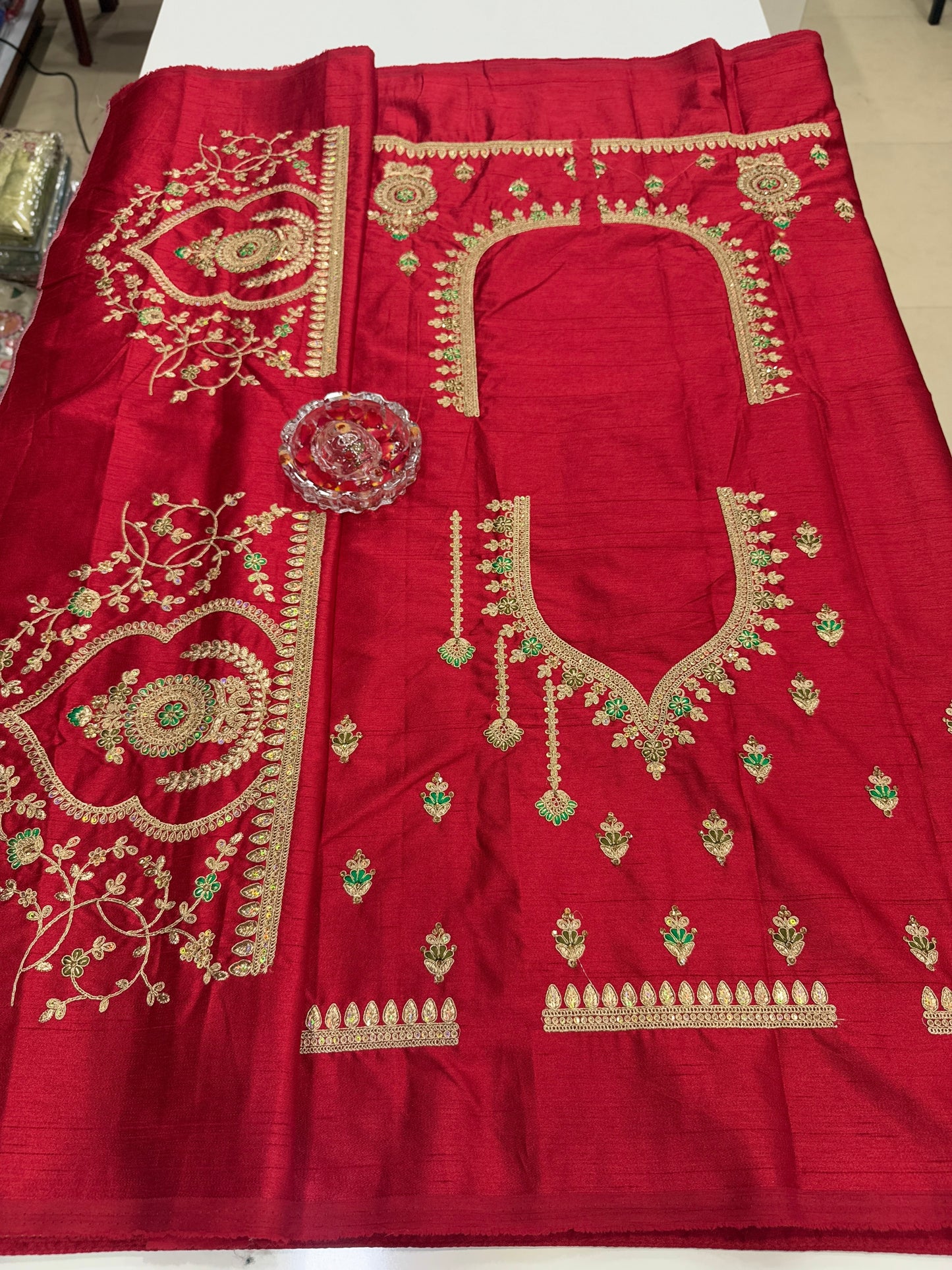 banarasi saree with zari weaving and embroidered silk blouse – ethnic festive wear for women