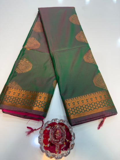 Soft Silk Sarees with Zari Work and Contrast Borders for Women – Festive and Traditional Wear
