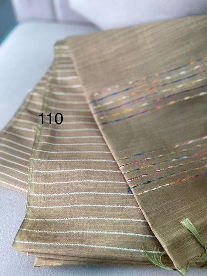 Kota Doria Stepal Saree with Lab Lab Design and Zari Border – Lightweight Festive Wear