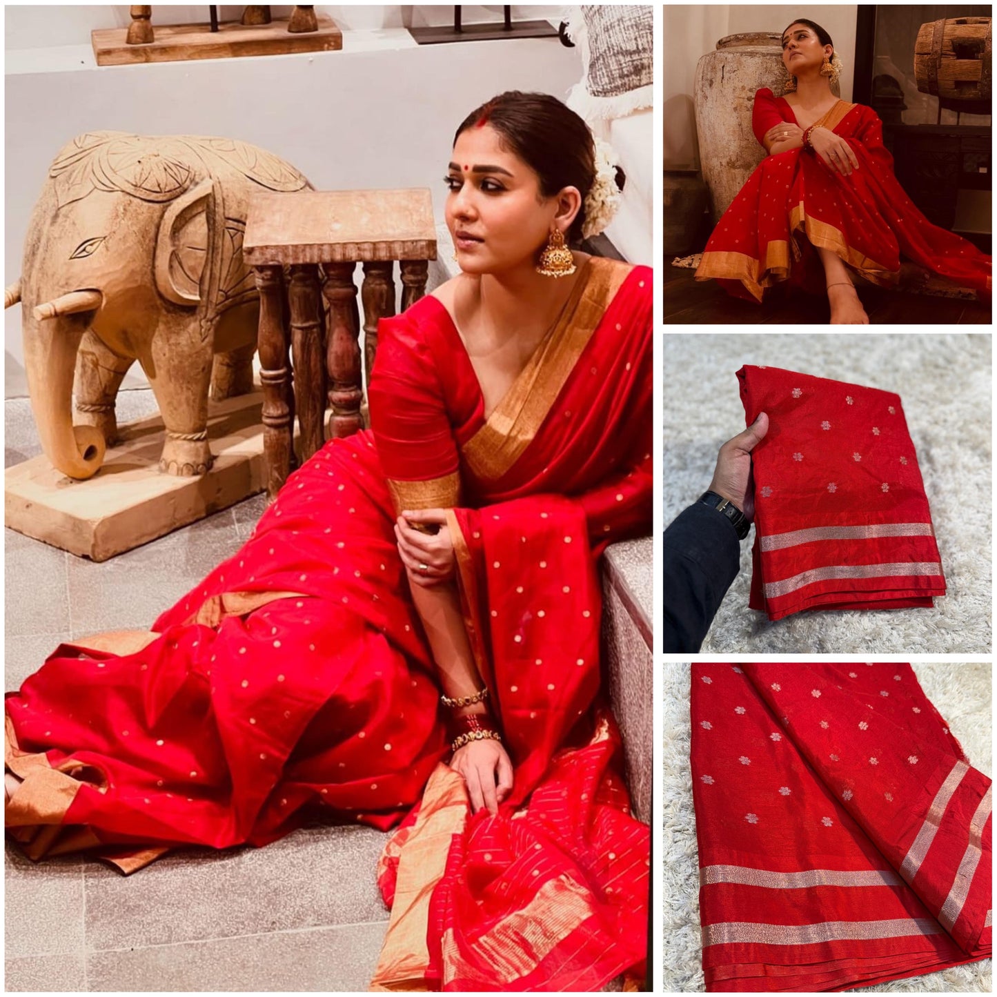 Banarasi Dyeable Soft Silk Saree with Zari Booti Weaving for Women – Festive Wear