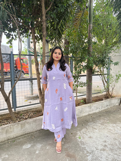 Pure Cotton Printed Kurta Pant Set – Comfortable Daily and Casual Wear for Women