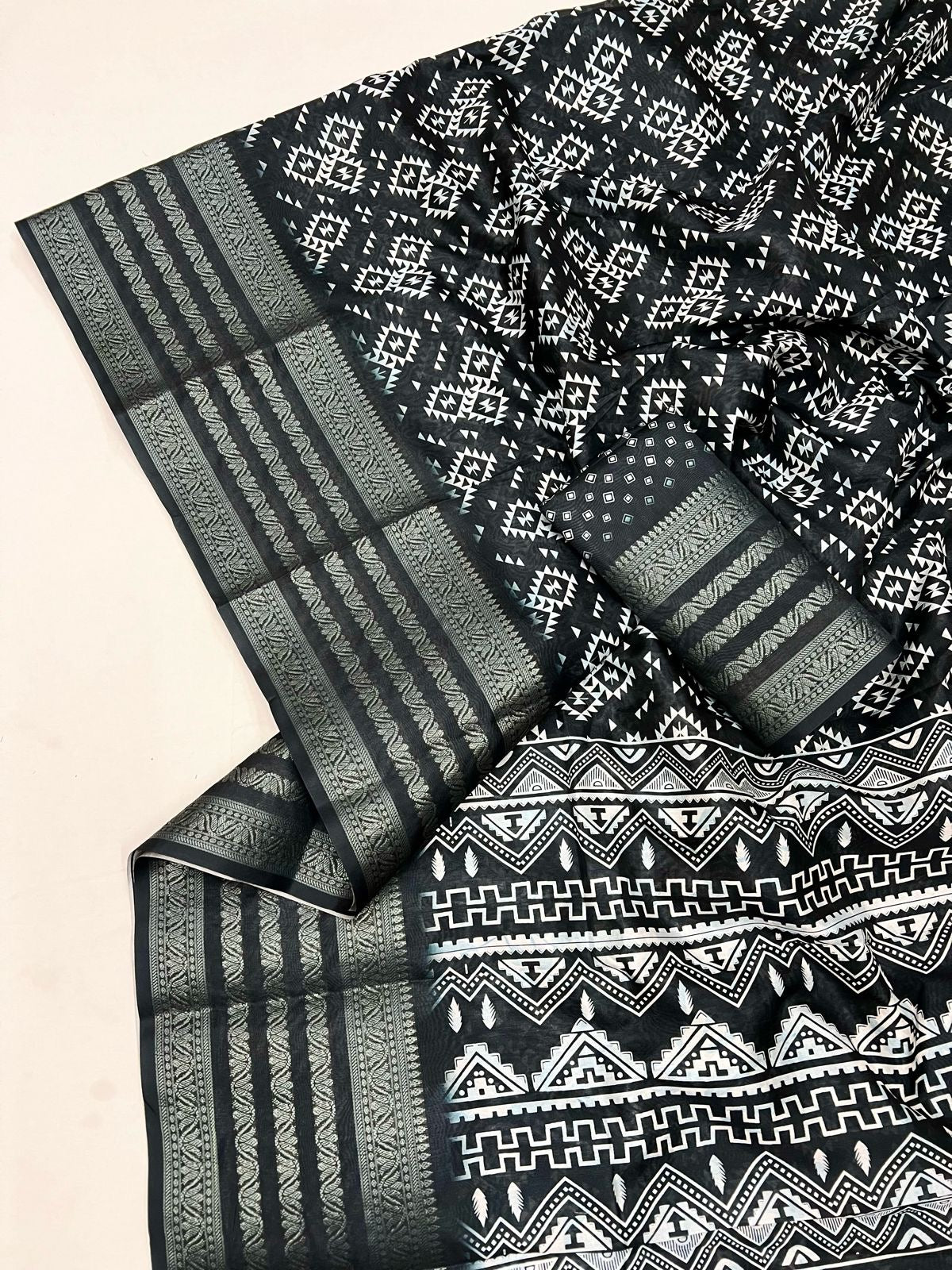 Floral elegance Dola Silk Sarees