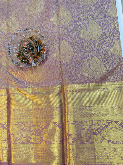 Pure Silk Handloom Saree with Zari Brocade Weaving – Festive & Bridal Collection