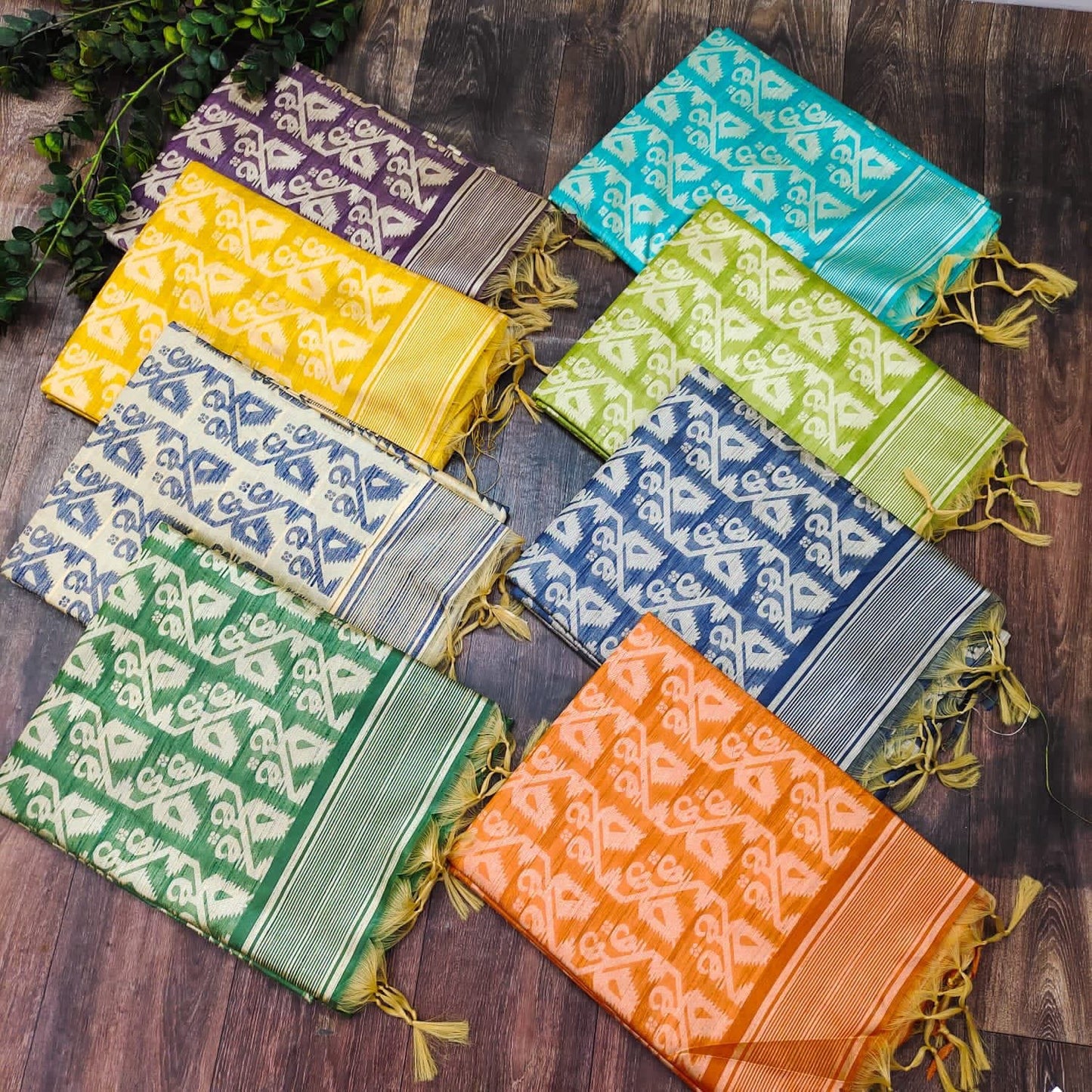 Banglori Handloom Raw Silk Saree with Weaving Pallu and Border for Women