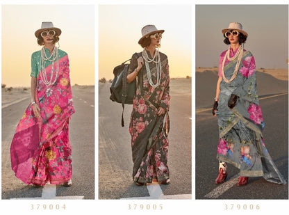 Printed Handwoven Tussar Silk Saree – Women’s Festive and Traditional Wear