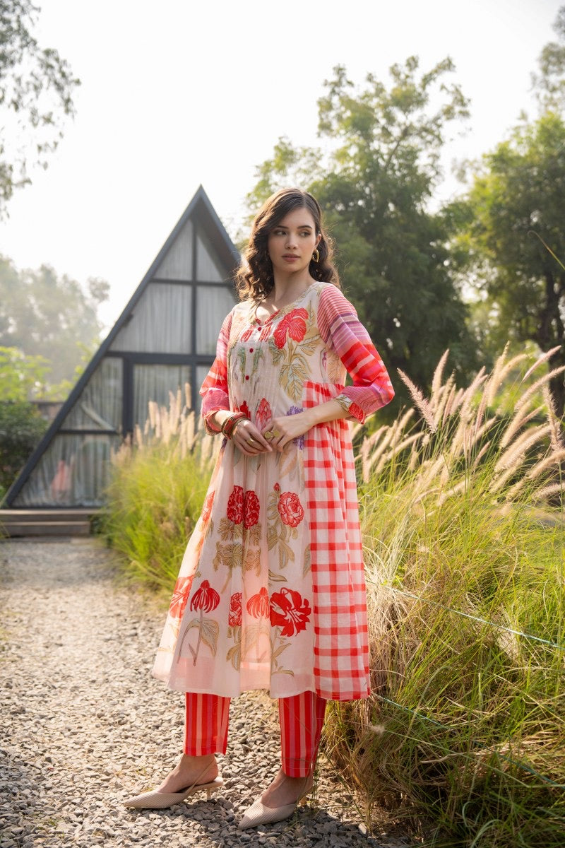 Pure Cotton Kurta Pant Set for Women – Lightweight Daily Wear