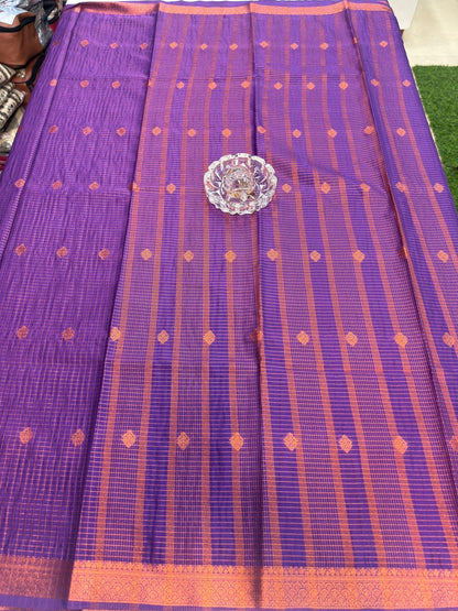 Mangalagiri Semi Pattu Saree with Blouse Piece for Women