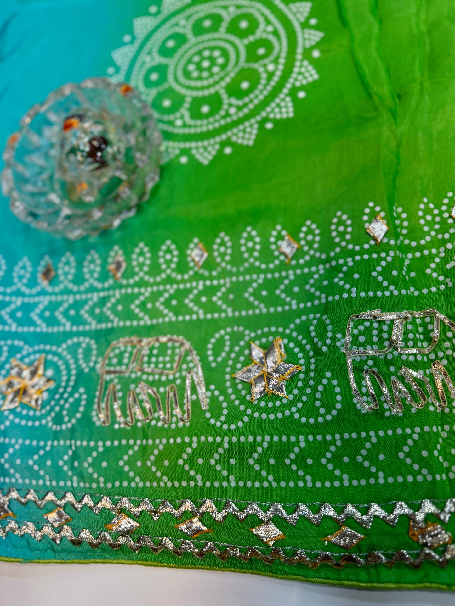 Pure Modal Silk Saree with Embroidered Border and Matching Blouse