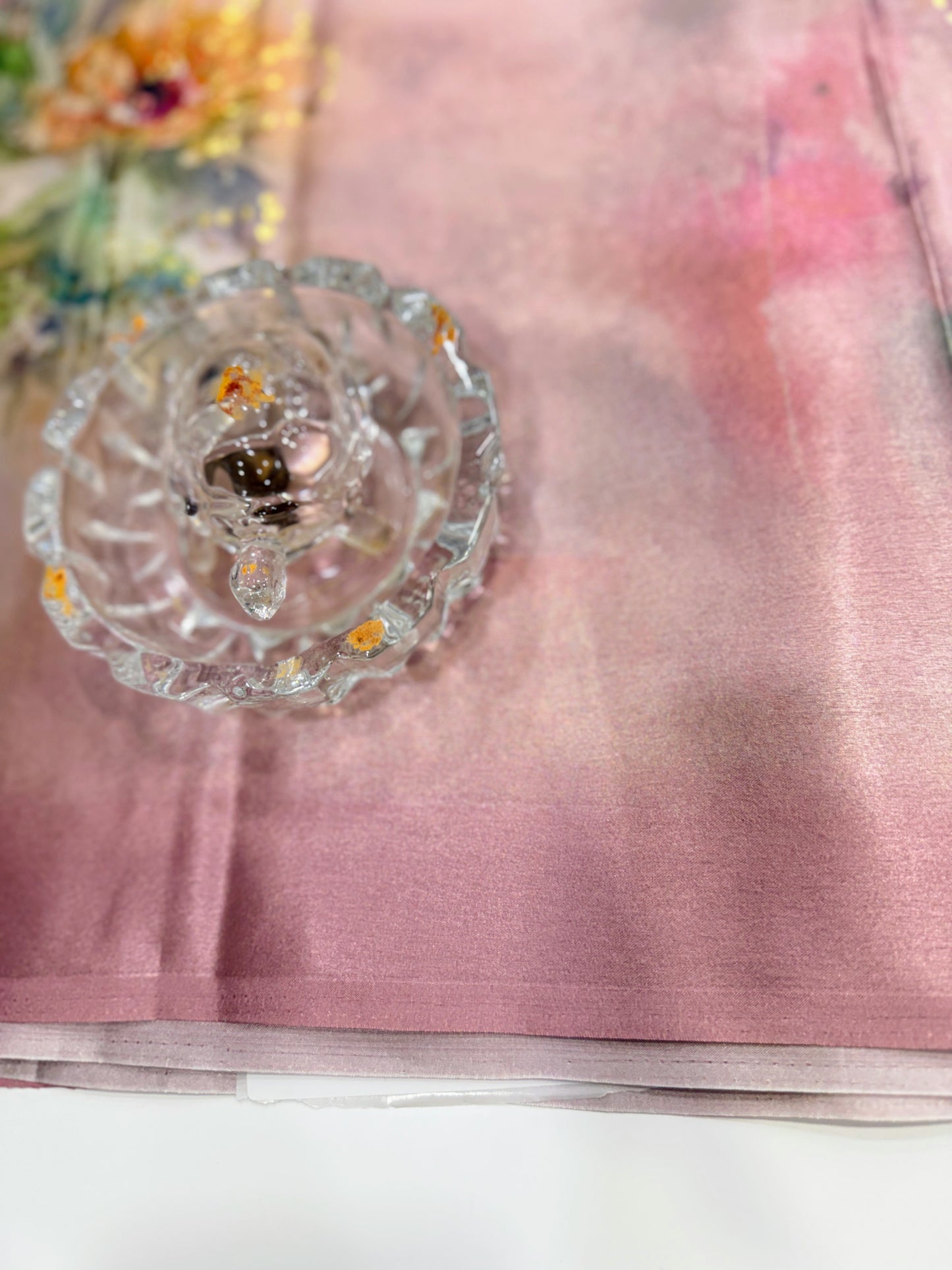 Japan satin saree for women with position print pallu and blouse, soft satin printed saree for festive and casual wear