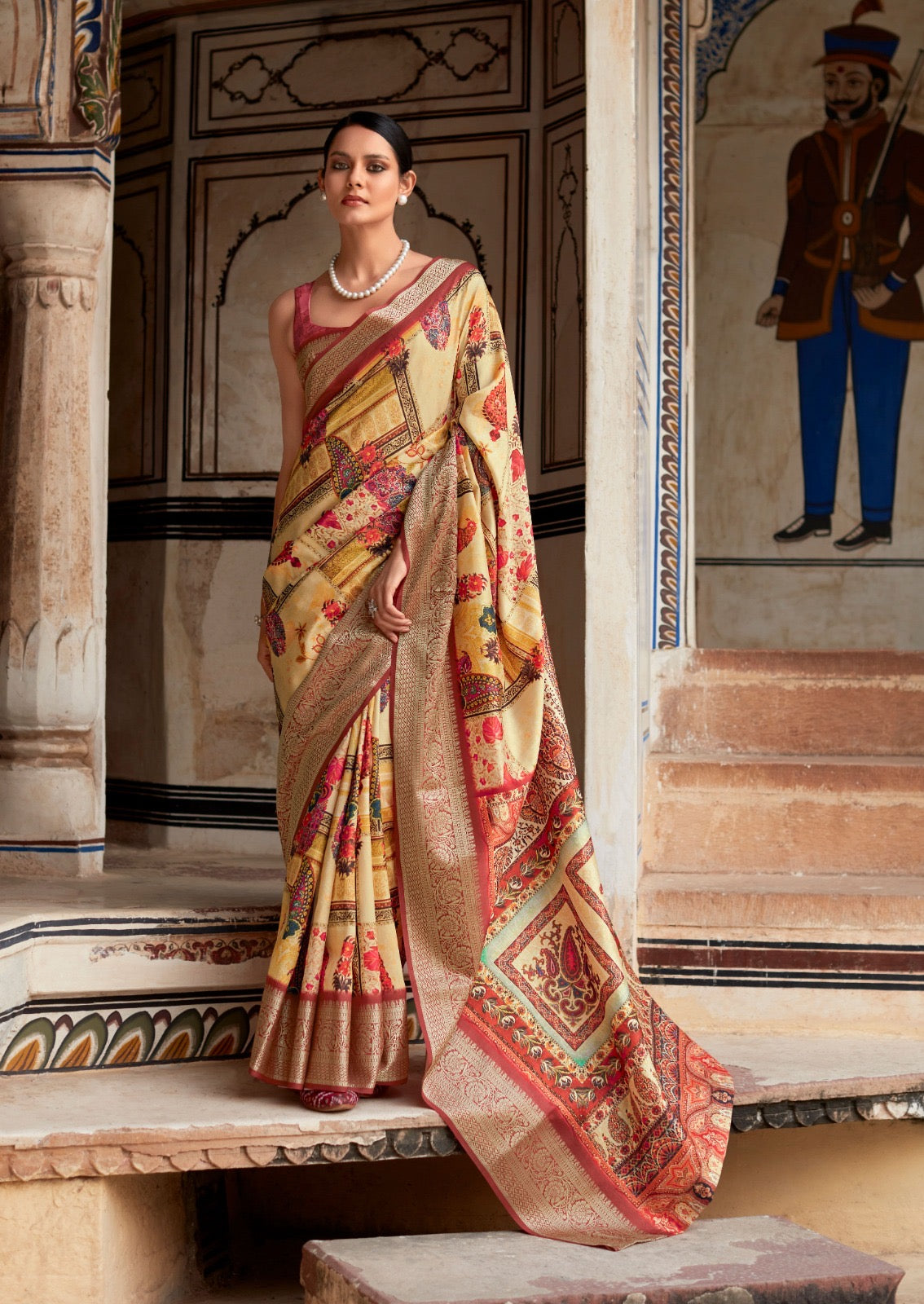Dola Viscose Silk Saree with Exquisite Printed Design – Elegant Festive Wear for Women