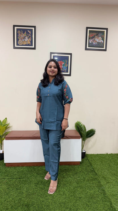 Women's Vatican Silk Co-ord Set in Rich Color Combinations – Sizes L to 3XL