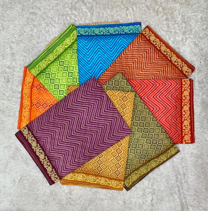 Pure Suti Cotton Saree with Traditional Batik Print – Chikko Tone and Multiple Colour Options