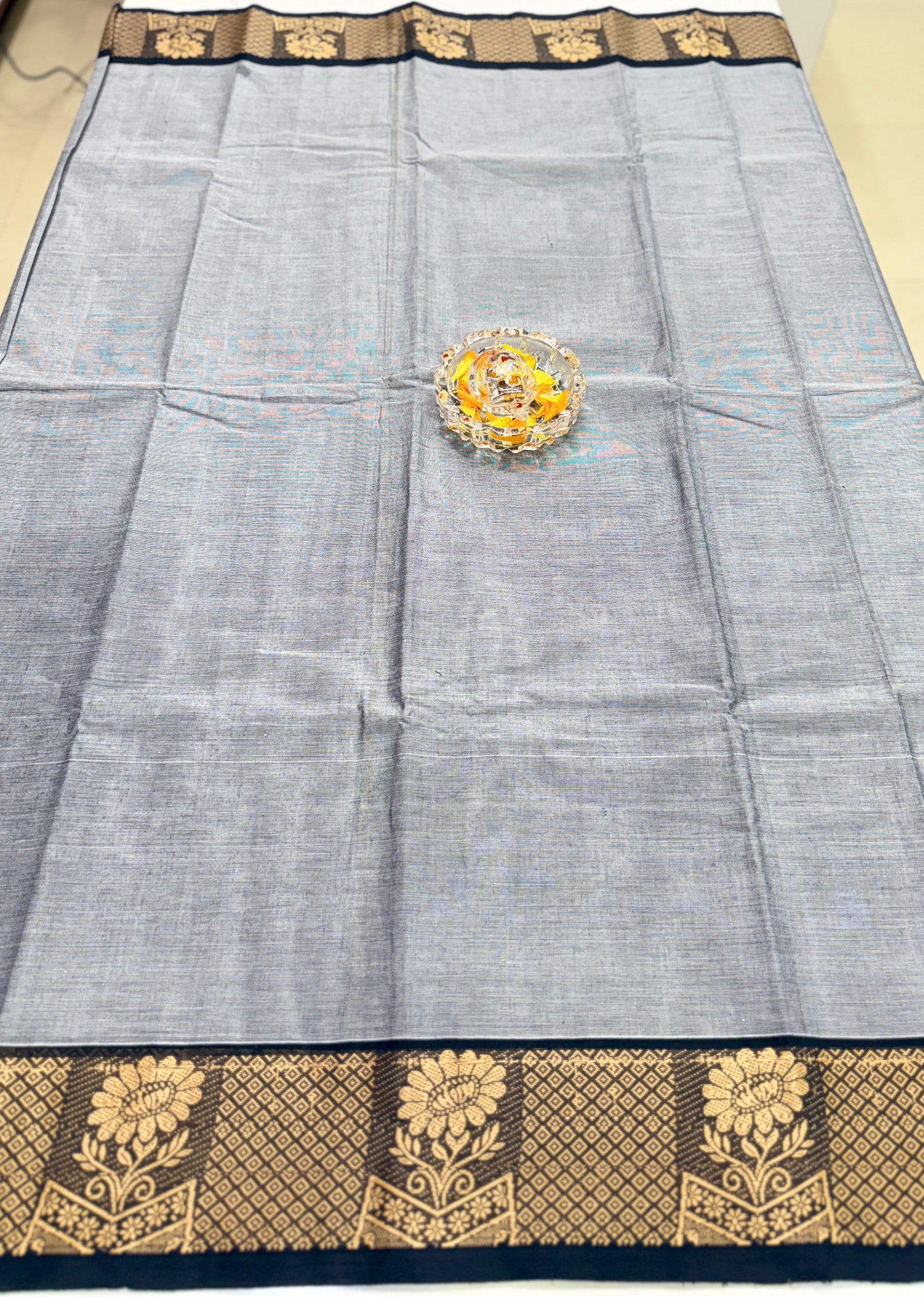 Chettinad Pure Cotton Saree with Zari Border – 80 Count, 20 Colours, 5.5m Length