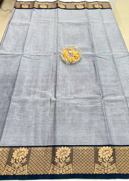 Chettinad Pure Cotton Saree with Zari Border – 80 Count, 20 Colours, 5.5m Length