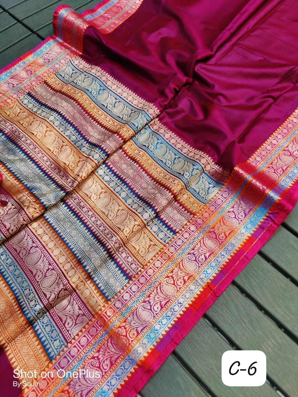 Muga Katan Saree with Brocade Blouse Piece for Women – Plain Body and Soft Drape