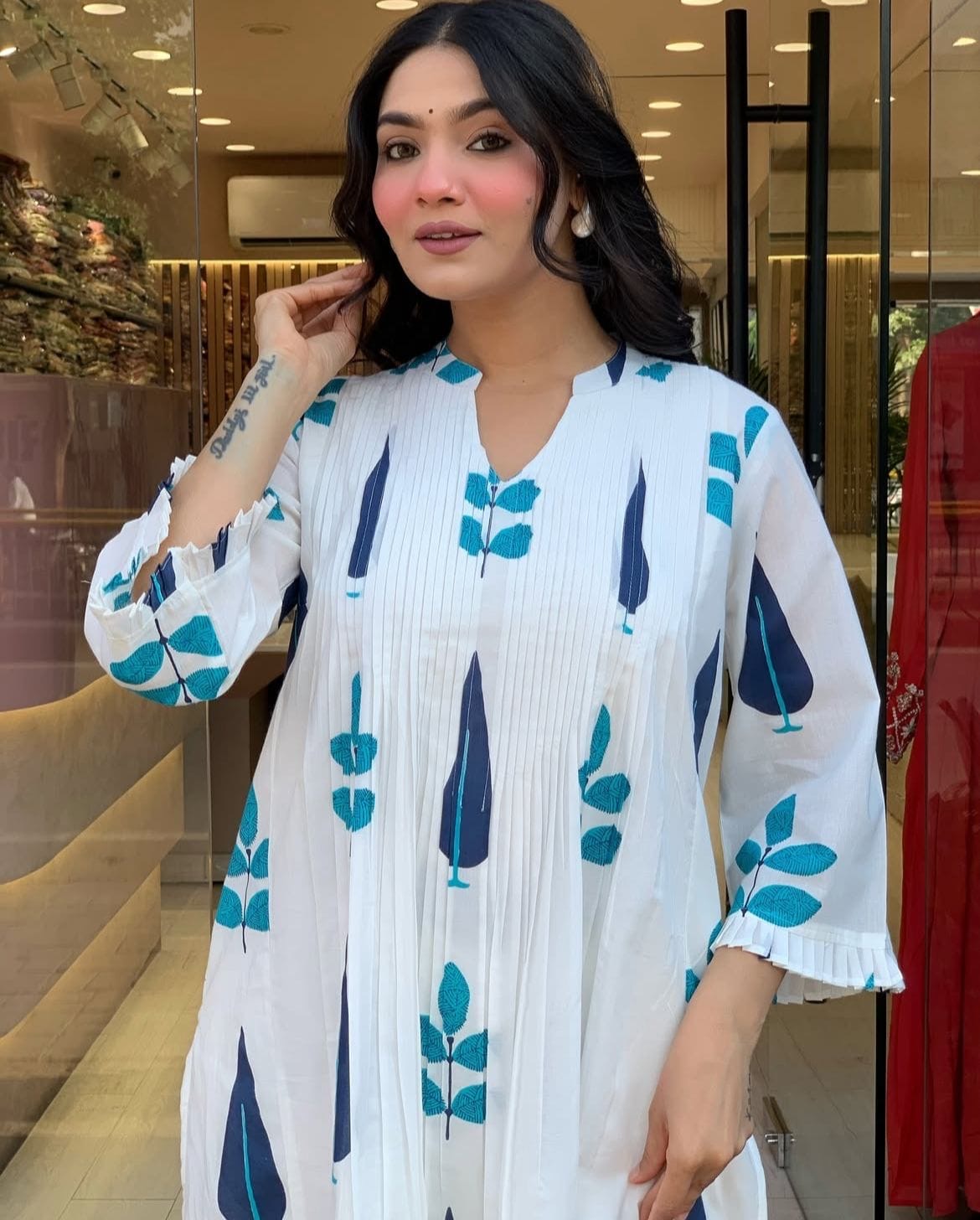 Cotton Kurti Pant Set for Women with Lining – Celebrity-Inspired Comfort Wear