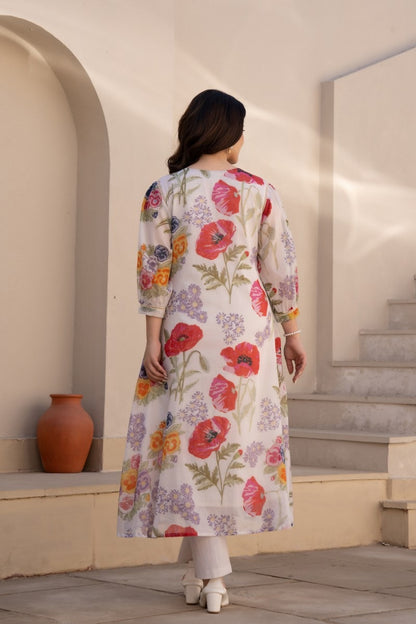 Mul Cotton Kurta Pant Set for Women – Soft Summer Wear in Breathable Fabric