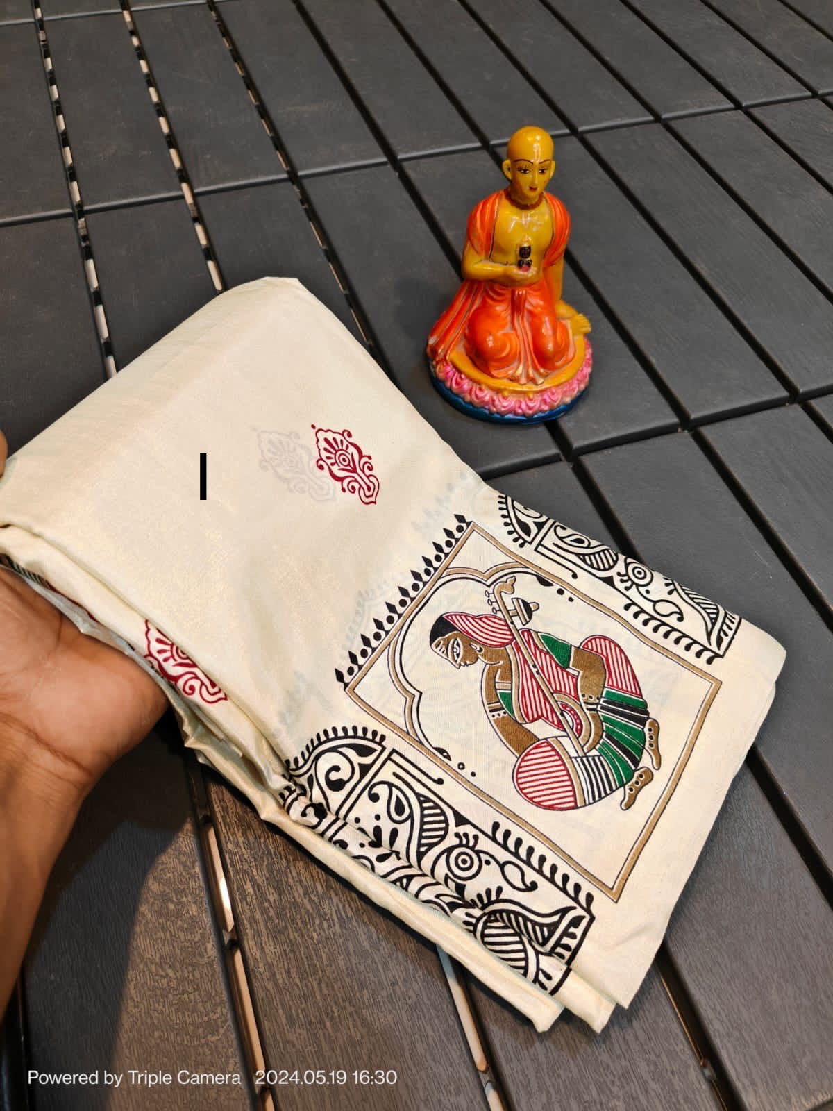 Semi Tussar Silk Saree with Matching Blouse Piece – Elegant Festive and Party Wear