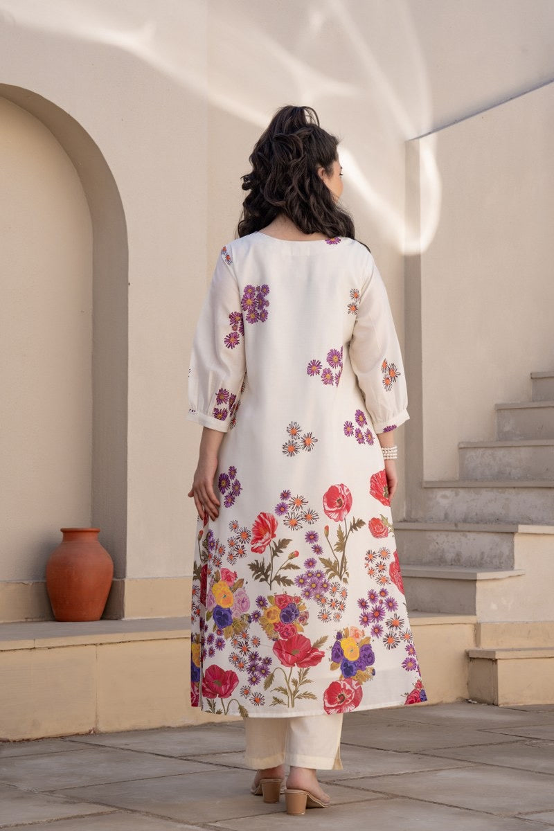 Pure Cotton Kurta Pant Set for Women with Elegant Detailing – Daily Wear Comfort Series