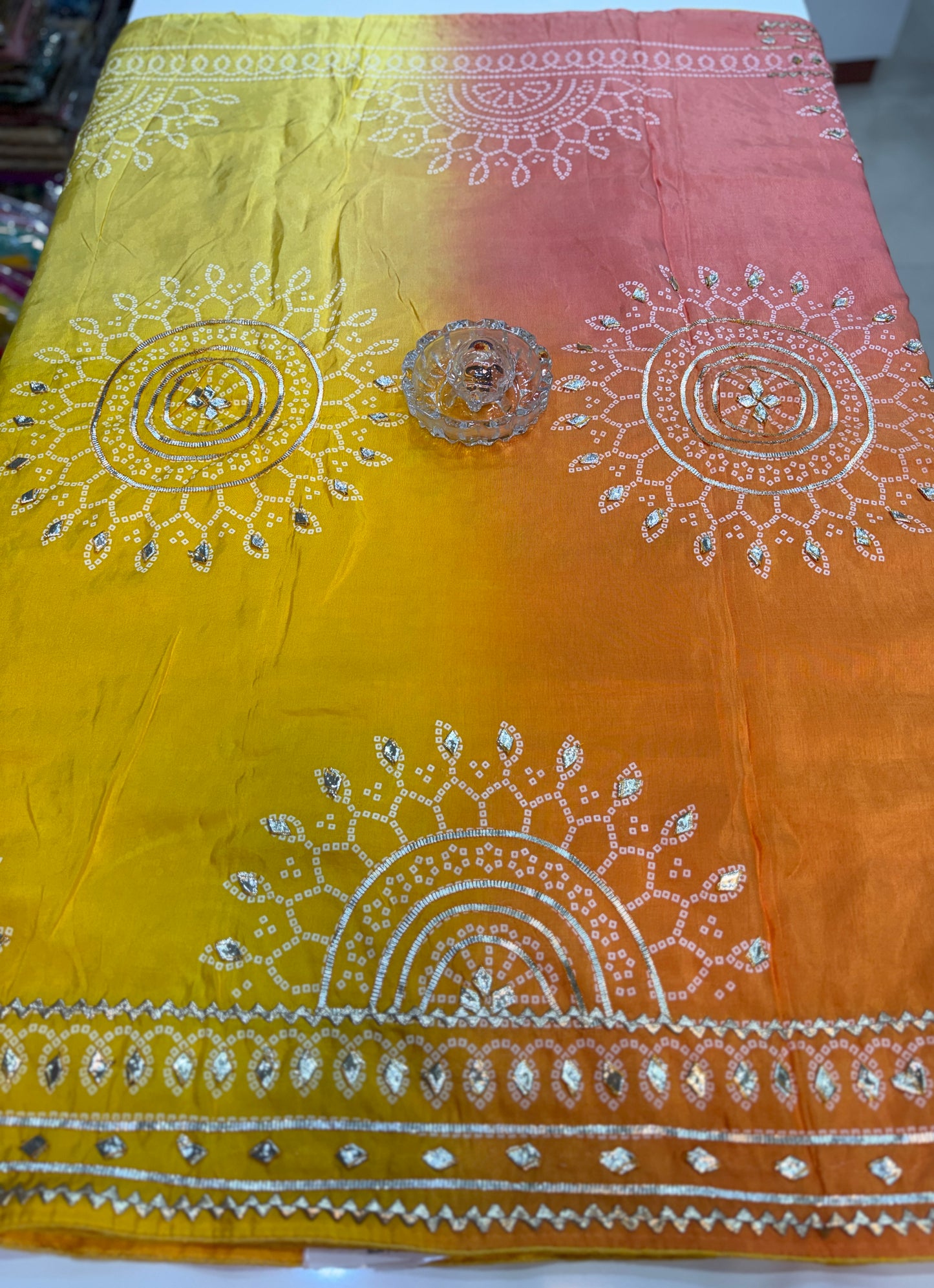 Pure Modal Silk Saree with Embroidered Border and Matching Blouse
