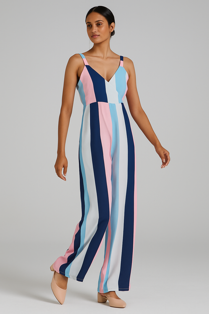 Muslin Full-Length Jumpsuit – Women’s Summer Casual Wear (Sizes 38 to 46)