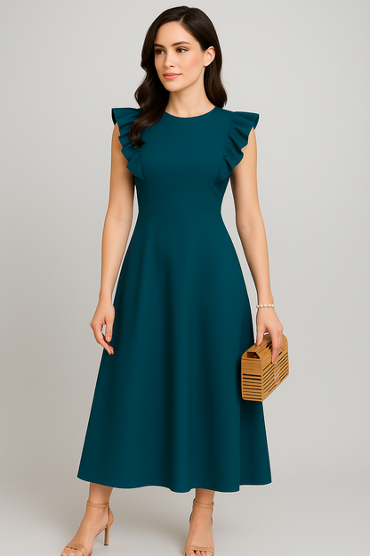 Women’s Full-Stitched Long Outfit in Ajanta Fabric – Sizes S to XL, 51 Inches Length