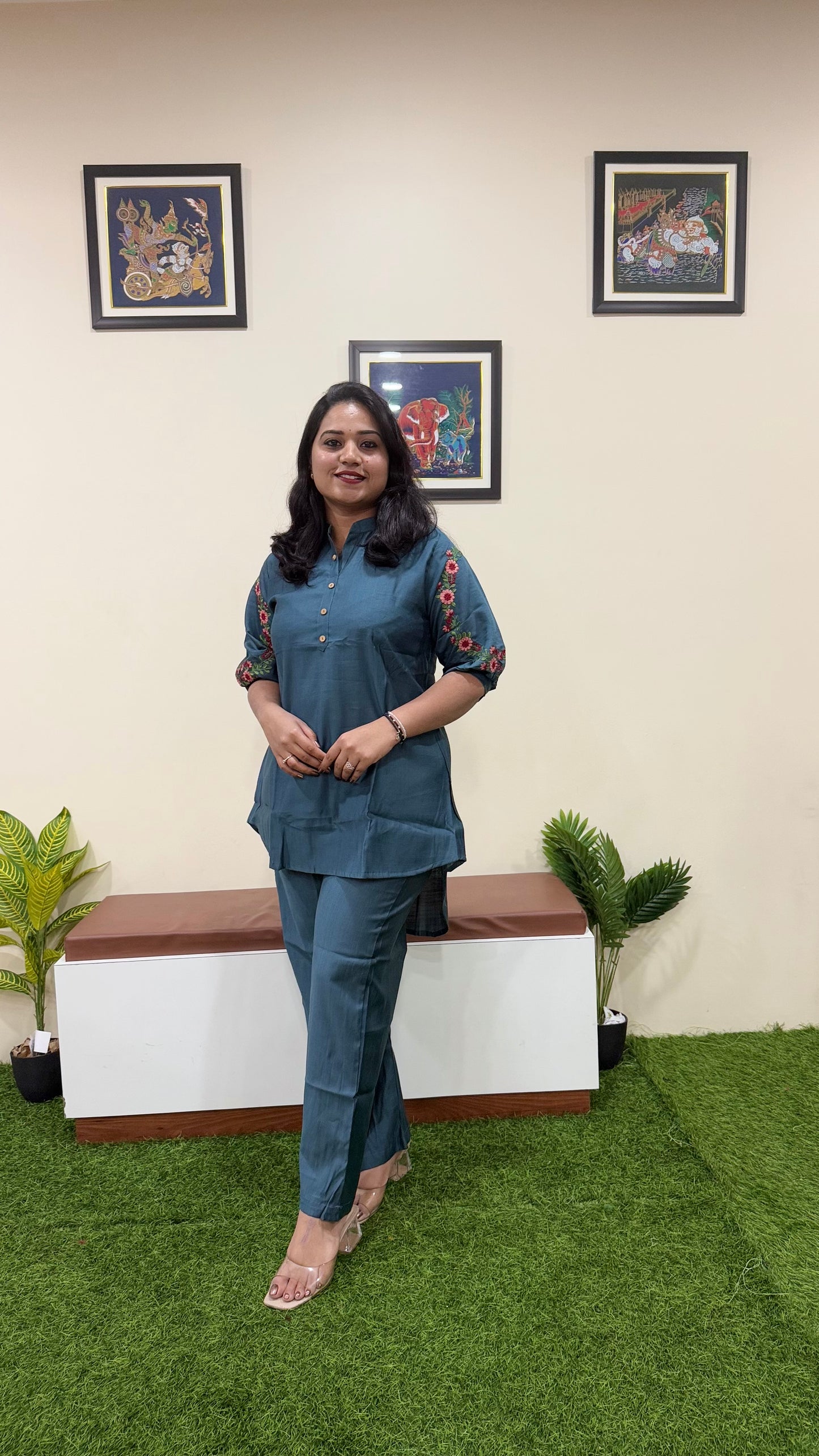 Women's Vatican Silk Co-ord Set in Rich Color Combinations – Sizes L to 3XL