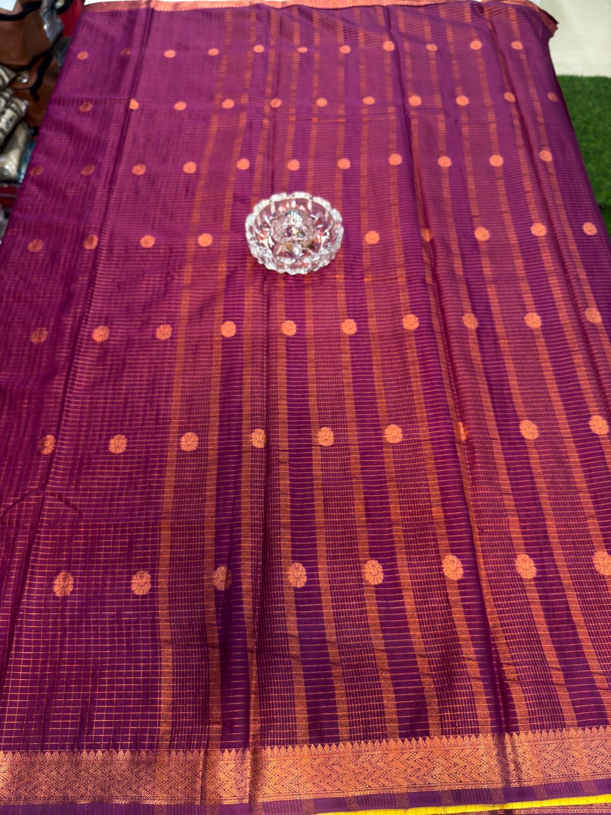 Mangalagiri Semi Pattu Saree with Blouse Piece for Women