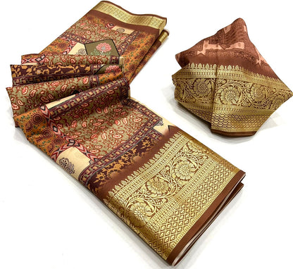 Dola Viscose Silk Saree with Exquisite Printed Design – Elegant Festive Wear for Women