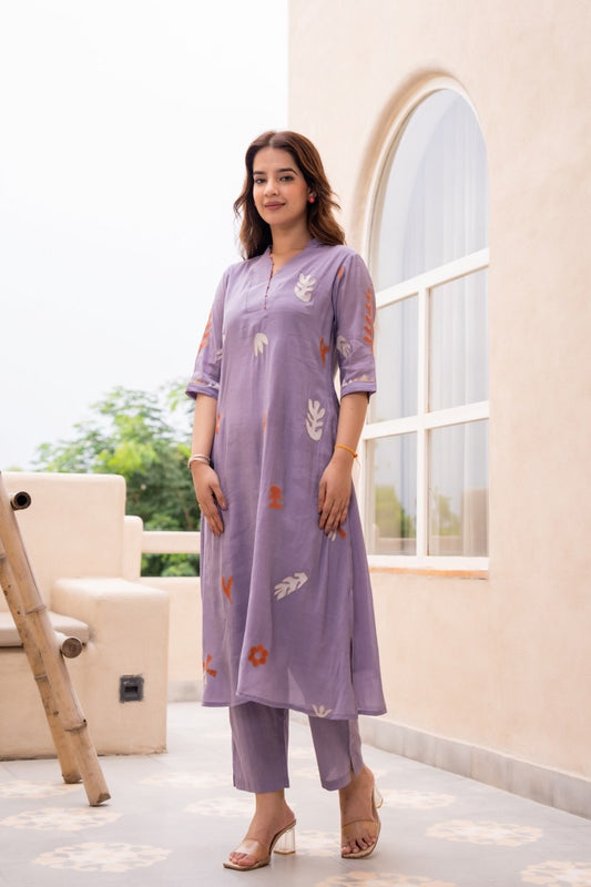 Pure Cotton Printed Kurta Pant Set – Comfortable Daily and Casual Wear for Women