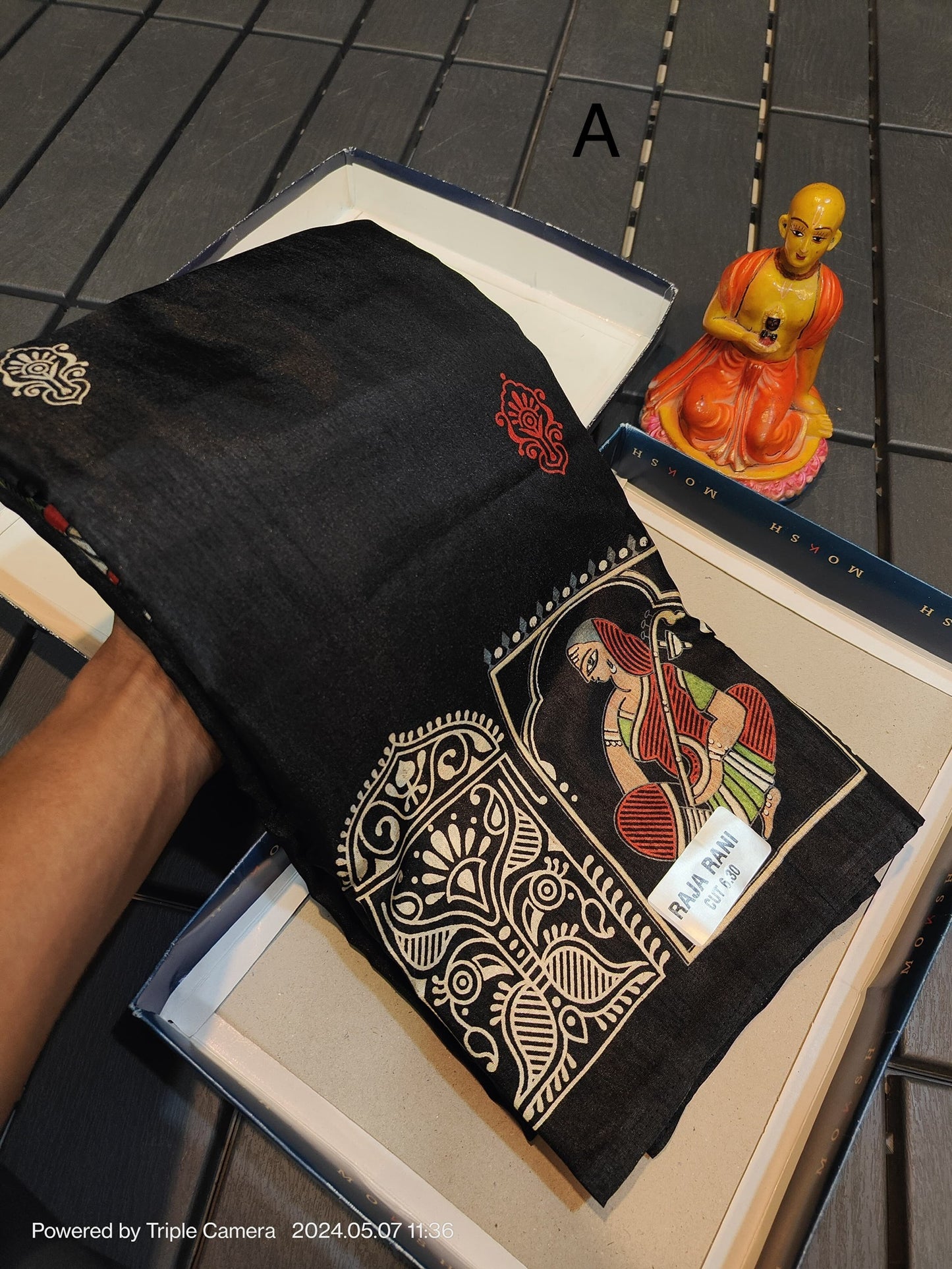 Semi Tussar Silk Saree with Matching Blouse Piece – Elegant Festive and Party Wear